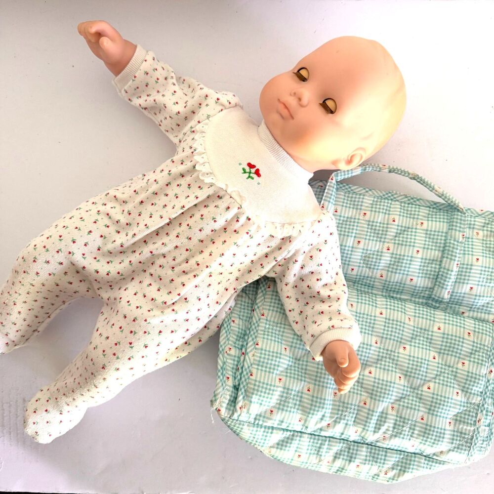 Pleasant Company, Vintage American Girl Bitty Baby Blonde, Grey Eyes Diaper Bag